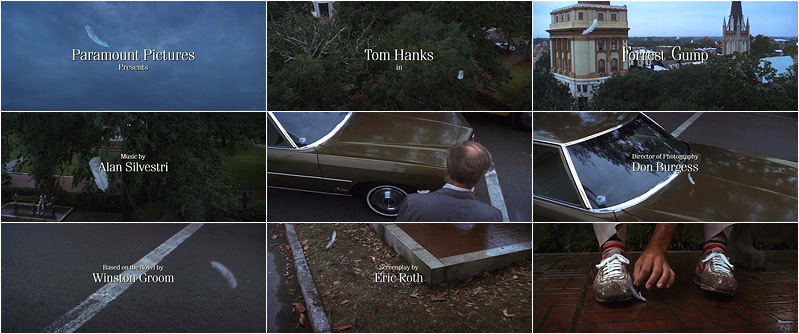 Forrest Gump contact sheet