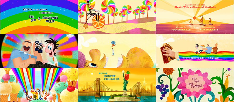 Cloudy with a Chance of Meatballs contact sheet