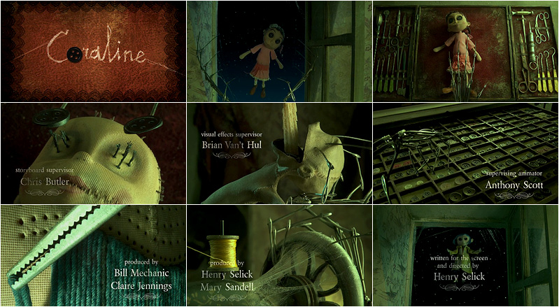 Coraline contact sheet