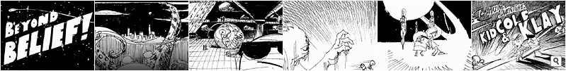 The Amazing Adventures of Kid Cole & Klay - Storyboard thumbnail strip